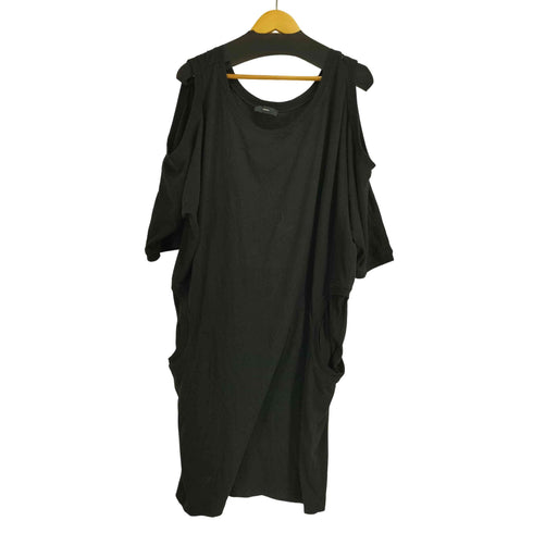 ディーゼル DIESEL 00S デザイン クルーネック Tシャツ ロング丈 レディース FREE